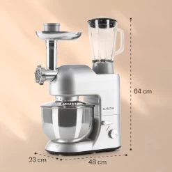 Lucia Küchenmaschine 3-in-1 2000 W / 2,7 PS 5 Ltr Edelstahl BPA-frei -Küchengeräte Geschäft 10006255 yy 0008 logo