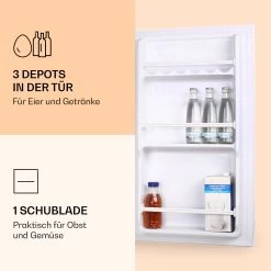 90L1-WH Kühlschrank 91 Liter 47 X 84 X 48 Cm (BxHxT) 41 DB Weiß 11 90L1-WH Kühlschrank 91 Liter 47 X 84 X 48 Cm (BxHxT) 41 DB Weiß -Küchengeräte Geschäft 10006675 de 0004 logo
