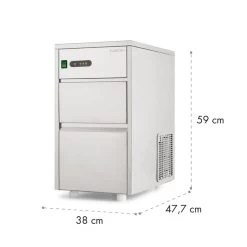 Powericer XL Eiswürfelmaschine Industrie 145W 20 Kg/d 3,5 Kg Behälter -Küchengeräte Geschäft 10013323 yy 0010 logo Klarstein Powericer XL Ice Maker