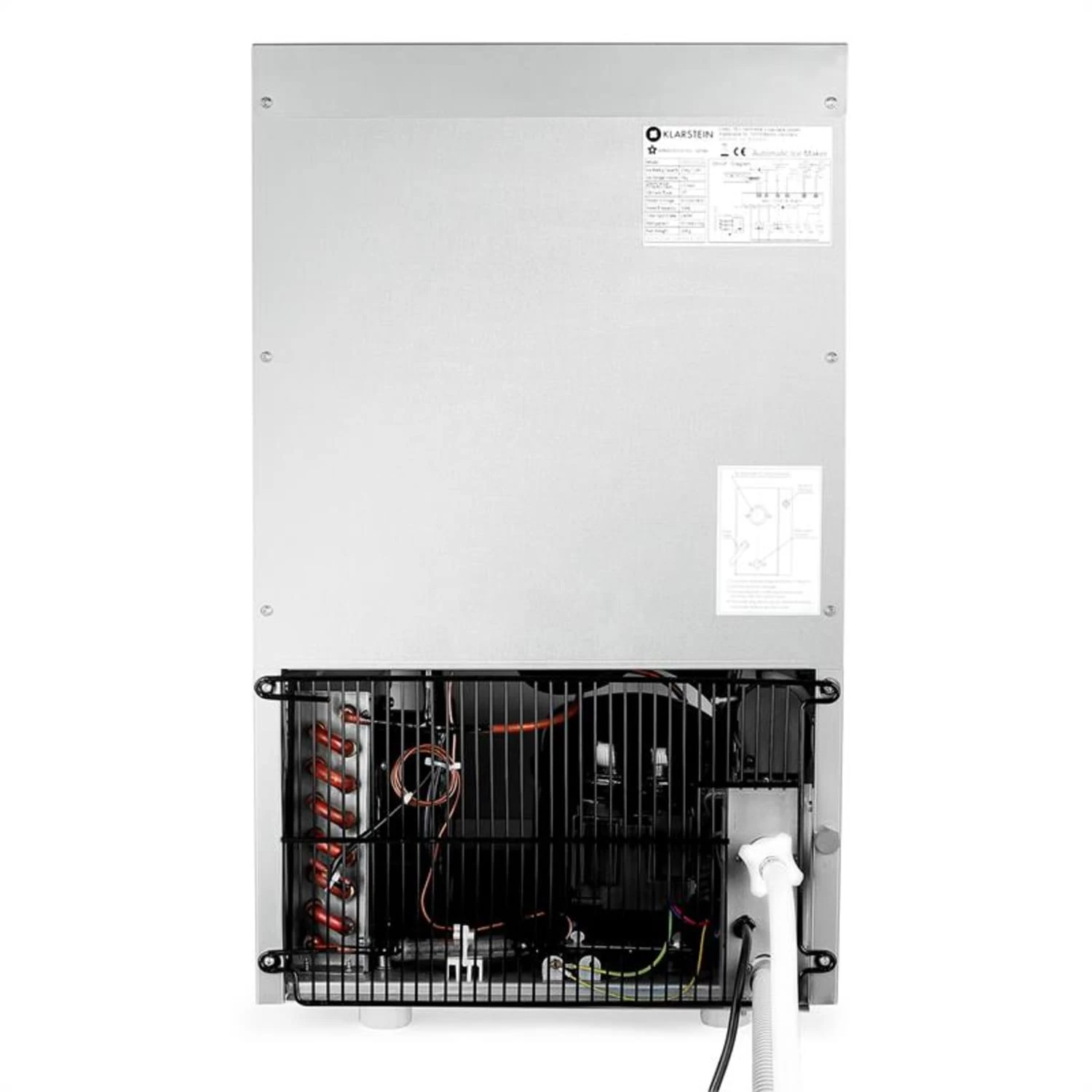 Powericer XXL Eiswürfelmaschine 160W 25 Kg/Tag 6 Kg Behälter Edelstahl 6 Powericer XXL Eiswürfelmaschine 160W 25 Kg/Tag 6 Kg Behälter Edelstahl – Bild 4