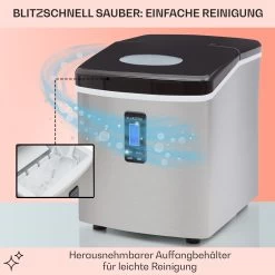 Mr. Black-Frost Eismaschine 150W Edelstahl Schwarz 15kg 13 Mr. Black-Frost Eismaschine 150W Edelstahl Schwarz 15kg -Küchengeräte Geschäft 10020109 de 0005 usp