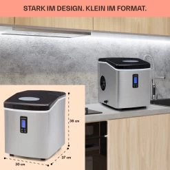 Mr. Black-Frost Eismaschine 150W Edelstahl Schwarz 15kg 14 Mr. Black-Frost Eismaschine 150W Edelstahl Schwarz 15kg -Küchengeräte Geschäft 10020109 de 0006 usp