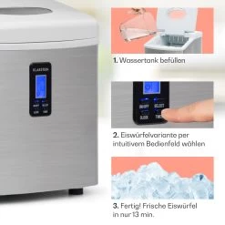Mr. Silver-Frost Eismaschine 150W Edelstahl Weiß 15kg -Küchengeräte Geschäft 10020110 de 0004 usp