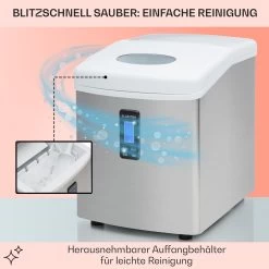 Mr. Silver-Frost Eismaschine 150W Edelstahl Weiß 15kg -Küchengeräte Geschäft 10020110 de 0005 usp