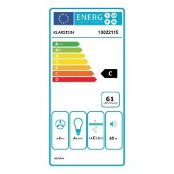 Lumio Primo Retro-Dunstabzugshaube 60cm 490 M³/h LED-Leuchten -Küchengeräte Geschäft 10022115 energy label