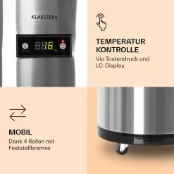 Mr. Barbot Bar-Kühlschrank 50 Liter 6-16 °C Bodenrollen Edelstahl 13 Mr. Barbot Bar-Kühlschrank 50 Liter 6-16 °C Bodenrollen Edelstahl -Küchengeräte Geschäft 10026371 de 0004 logo
