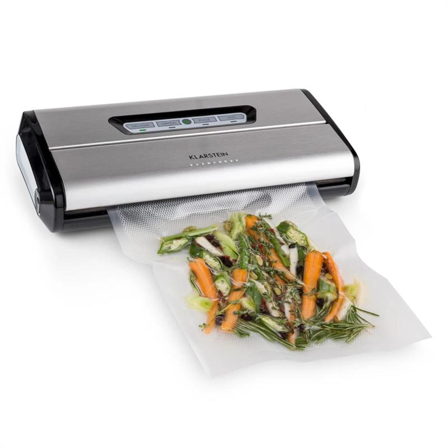 Foodlocker Vakuumierer Edelstahl 0,8 Bar 16 L/min 4 Foodlocker Vakuumierer Edelstahl 0,8 Bar 16 L/min – Bild 2