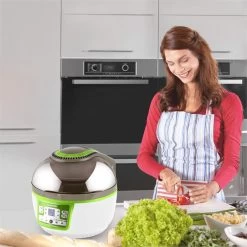 VitAir Turbo Heißluftfritteuse Grün-weiß 1400W Grillen Backen 9l 16 VitAir Turbo Heißluftfritteuse Grün-weiß 1400W Grillen Backen 9l -Küchengeräte Geschäft 10028288 yy 0004 ambient klarstein vitair heissluft frieteuse