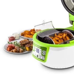 VitAir Turbo Heißluftfritteuse Grün-weiß 1400W Grillen Backen 9l 22 VitAir Turbo Heißluftfritteuse Grün-weiß 1400W Grillen Backen 9l -Küchengeräte Geschäft 10028288 yy 0010 ambient klarstein vitair heissluft frieteuse