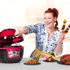 VitAir Turbo Heißluftfritteuse Rot-schwarz 1400W Grillen Backen 9l -Küchengeräte Geschäft 10028289 yy 0003 titel enie klarstein vitair heissluft frieteuse