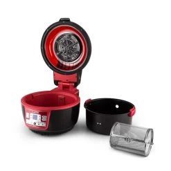 VitAir Turbo Heißluftfritteuse Rot-schwarz 1400W Grillen Backen 9l -Küchengeräte Geschäft 10028289 yy 0008 titel Klarstein VitAir Heissluftfritteuse
