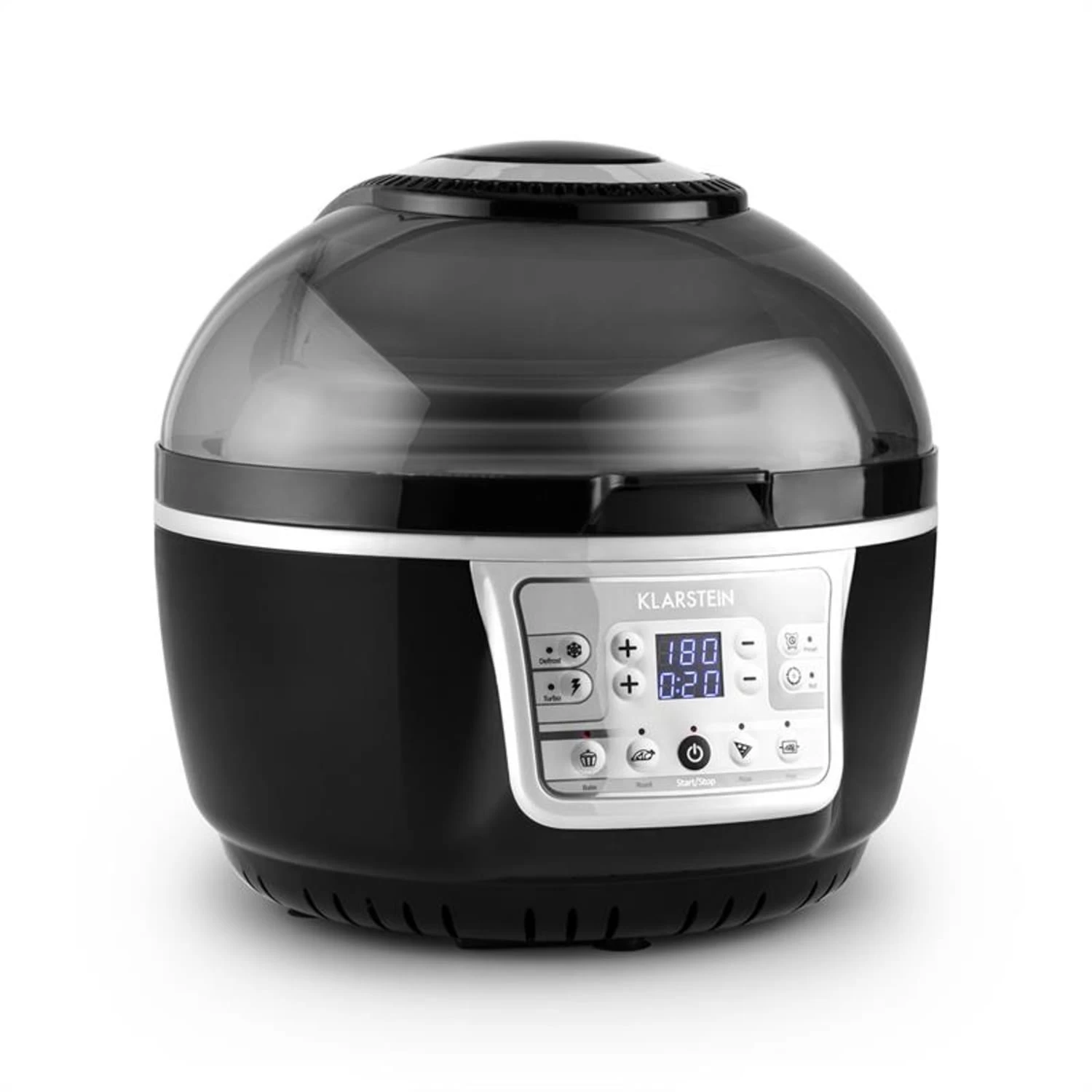 VitAir Turbo Heißluftfritteuse Grau-schwarz 1400W Grillen Backen 9l 3 VitAir Turbo Heißluftfritteuse Grau-schwarz 1400W Grillen Backen 9l
