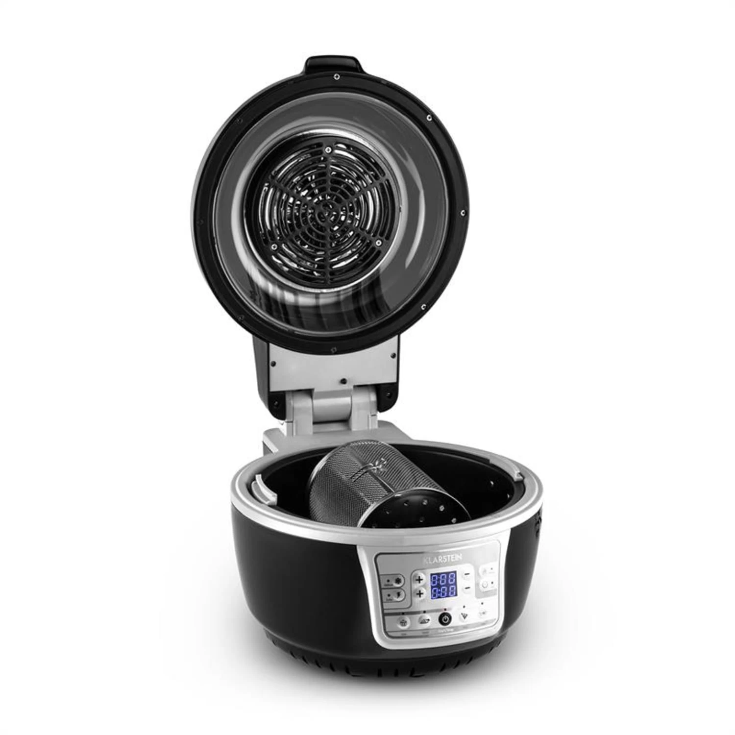 VitAir Turbo Heißluftfritteuse Grau-schwarz 1400W Grillen Backen 9l 4 VitAir Turbo Heißluftfritteuse Grau-schwarz 1400W Grillen Backen 9l – Bild 2