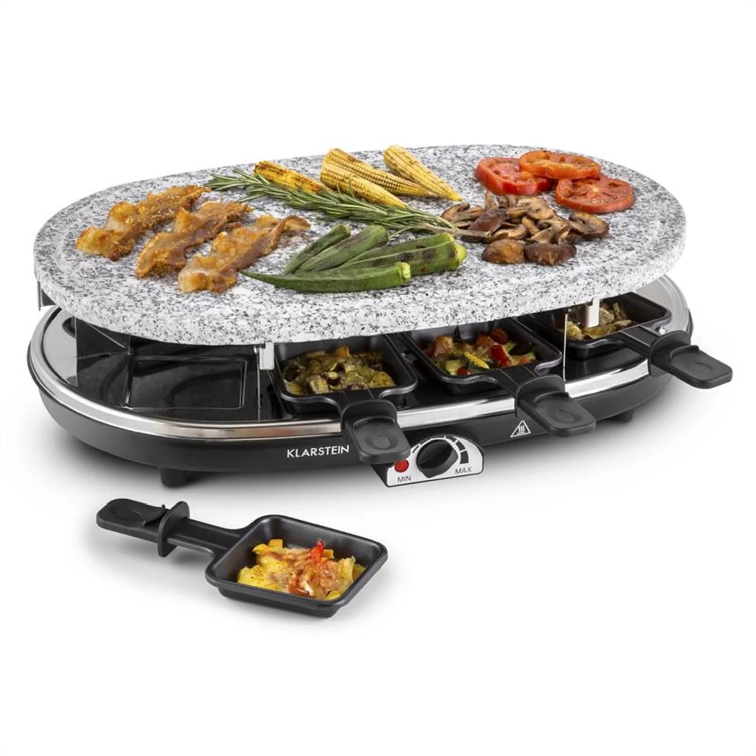 Steaklette Raclettegrill 1500 W Granit-Natursteinplatte 8 Personen 3 Steaklette Raclettegrill 1500 W Granit-Natursteinplatte 8 Personen