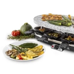 Steaklette Raclettegrill 1500 W Granit-Natursteinplatte 8 Personen 13 Steaklette Raclettegrill 1500 W Granit-Natursteinplatte 8 Personen -Küchengeräte Geschäft 10028449 yy 0005 titel Klarstein Steaklette Raclette Natursteingrill