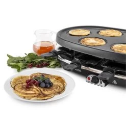 All-U-Can-Grill Raclette 4-in-1 Pancake Crêpes Steinplatte 8 Personen -Küchengeräte Geschäft 10028450 yy 0009 titel Klarstein All U Can Grill Raclettegrill 4in1