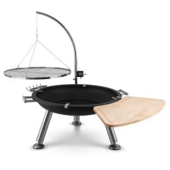 Turion Galgen-Schwenkgrill Feuerschale Ø80cm BBQ Seilzug Edelstahl -Küchengeräte Geschäft 10028486 yy 0003 logo