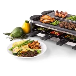 Tenderloin 50/50 Raclette-Grill 1200W 8 Personen Naturstein & Grill 12 Tenderloin 50/50 Raclette-Grill 1200W 8 Personen Naturstein & Grill -Küchengeräte Geschäft 10028578 yy 0006 logo 06 Klarstein Tenderloin Raclette Grill