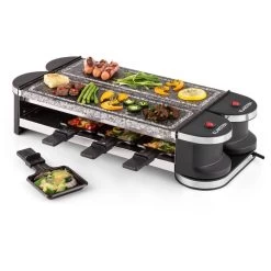 Tenderloin 100 Raclette-Grill 1200 W (2x600W) 8 Personen 2x Naturstein -Küchengeräte Geschäft 10028579 yy 0007 logo 07 Klarstein Tenderloin Raclette Grill