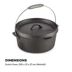 Hotrod 45 Dutch Oven BBQ-Topf 4,5 Qt / 4 Liter Gusseisen Schwarz -Küchengeräte Geschäft 10029165 yy 0008 logo