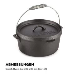 Hotrod 85 Dutch Oven BBQ-Topf 9 Qt / 8,5 Liter Gusseisen Schwarz -Küchengeräte Geschäft 10029167 de 0007 logo
