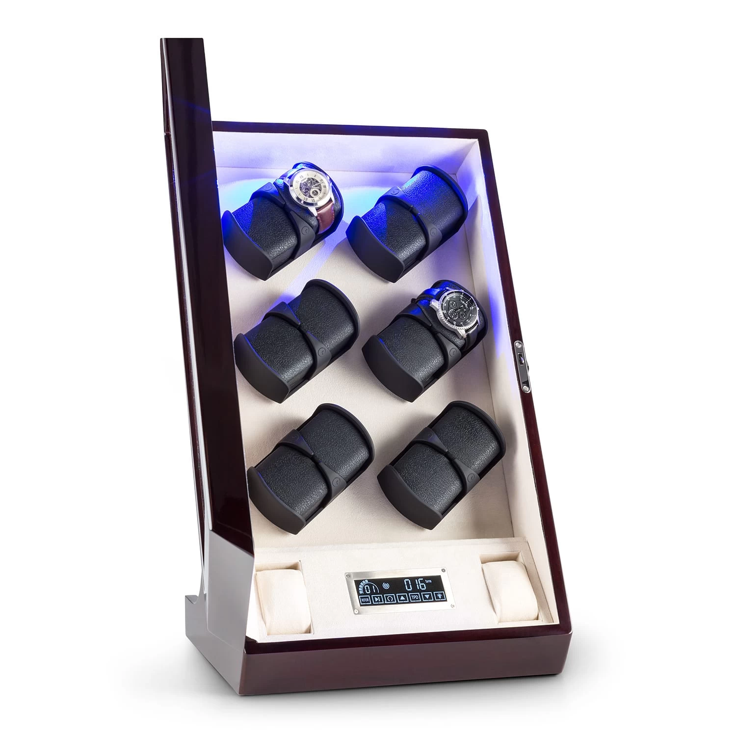 Klingenthal Uhrenbeweger Rechts-Links-Lauf Bis 2200U/d 12 Uhren RGB-LED Touch Abschließbar 3 Klingenthal Uhrenbeweger Rechts-Links-Lauf Bis 2200U/d 12 Uhren RGB-LED Touch Abschließbar