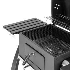 Bigfoot Holzkohlegrill Smoker BBQ-Grill 55 X 40 Cm Stahl Schwarz -Küchengeräte Geschäft 10029763 yy 0007 detail Klarstein Bigfoot BBQ Grill Smoker