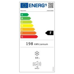 Garfield XL Gefrierschrank 4-Sterne 69L 80W Betriebsgeräusch: 41 DB -Küchengeräte Geschäft 10029788 energy label