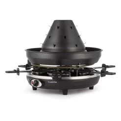 Taste Volcano Tartarengrill Raclettegrill 1500 W 6 Personen Schwarz -Küchengeräte Geschäft 10030307 yy 0007 front Klarstein Tataren Grill Raclette Grill