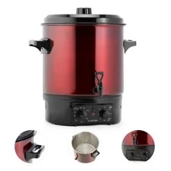 Biggie Einkochautomat Edelstahl 27 Liter 2000W Timer Rot 8 Biggie Einkochautomat Edelstahl 27 Liter 2000W Timer Rot -Küchengeräte Geschäft 10030585 yy 0003 detail Klarstein Biggie Einkochautomat 27 Liter rot