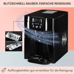 Ice Volcano 2G Eismaschine LED 12kg Je 24h 2l 6-12min Schwarz 15 Ice Volcano 2G Eismaschine LED 12kg Je 24h 2l 6-12min Schwarz -Küchengeräte Geschäft 10030844 DE 0005 usp