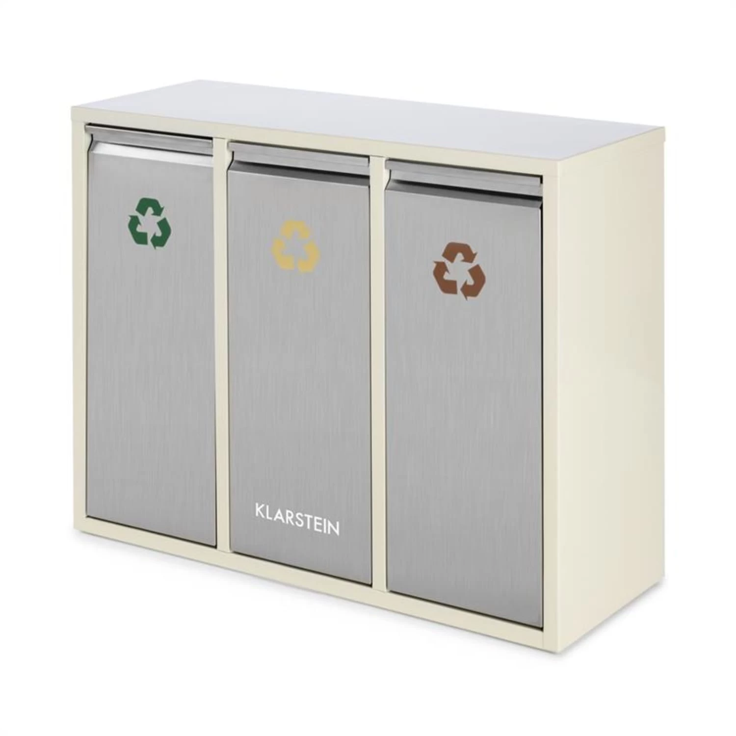 Ordnungshüter 3 Mülleimer Mülltrenner 45L (3 X 15 L) Cremebeige 7 Ordnungshüter 3 Mülleimer Mülltrenner 45L (3 X 15 L) Cremebeige – Bild 5