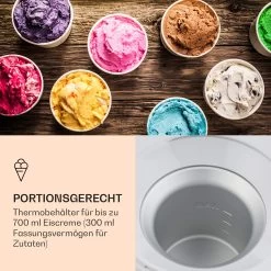 Schneeflöckchen Eiscremebereiter Thermoelektrisch 700ml Leise Weiß -Küchengeräte Geschäft 10031663 de 0005 logo