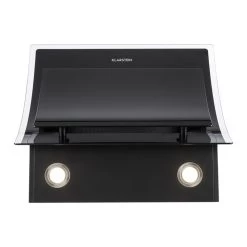 Sabia Dunstabzugshaube Sicherheitsglas Kopffrei 60cm Wandanbau Schwarz -Küchengeräte Geschäft 10031680 yy 0004 detail Klarstein Sabia Dunstabzugshaube schwarz