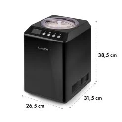 Vanilly Sky Family Eiscremebereiter Frozen Yoghurt 250W 2,5l Schwarz -Küchengeräte Geschäft 10031848 yy 0008 logo Klarstein Vanilly Sky Family Eiscremebereiter schwarz