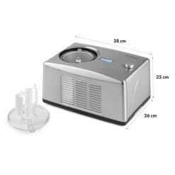 Yo & Yummy 2-in-1 Eiscremebereiter & Yoghurt Maker 150W 1,5l Edelstahl -Küchengeräte Geschäft 10031849 yy 0006 logo Klarstein Yo Yummy 2in1 Eiscremebereiter