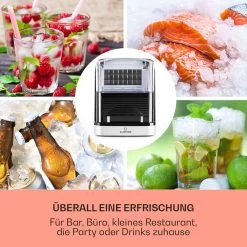 Kristall Eiswürfelmaschine Kristalleis 2 Größen 2,5l Wassertank -Küchengeräte Geschäft 10031891 de 0003 usp