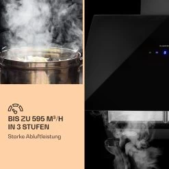 Annabelle 60 Dunstabzugshaube Glas 595 M³/h Touch-Armatur Schwarz -Küchengeräte Geschäft 10031905 de 0004 logo