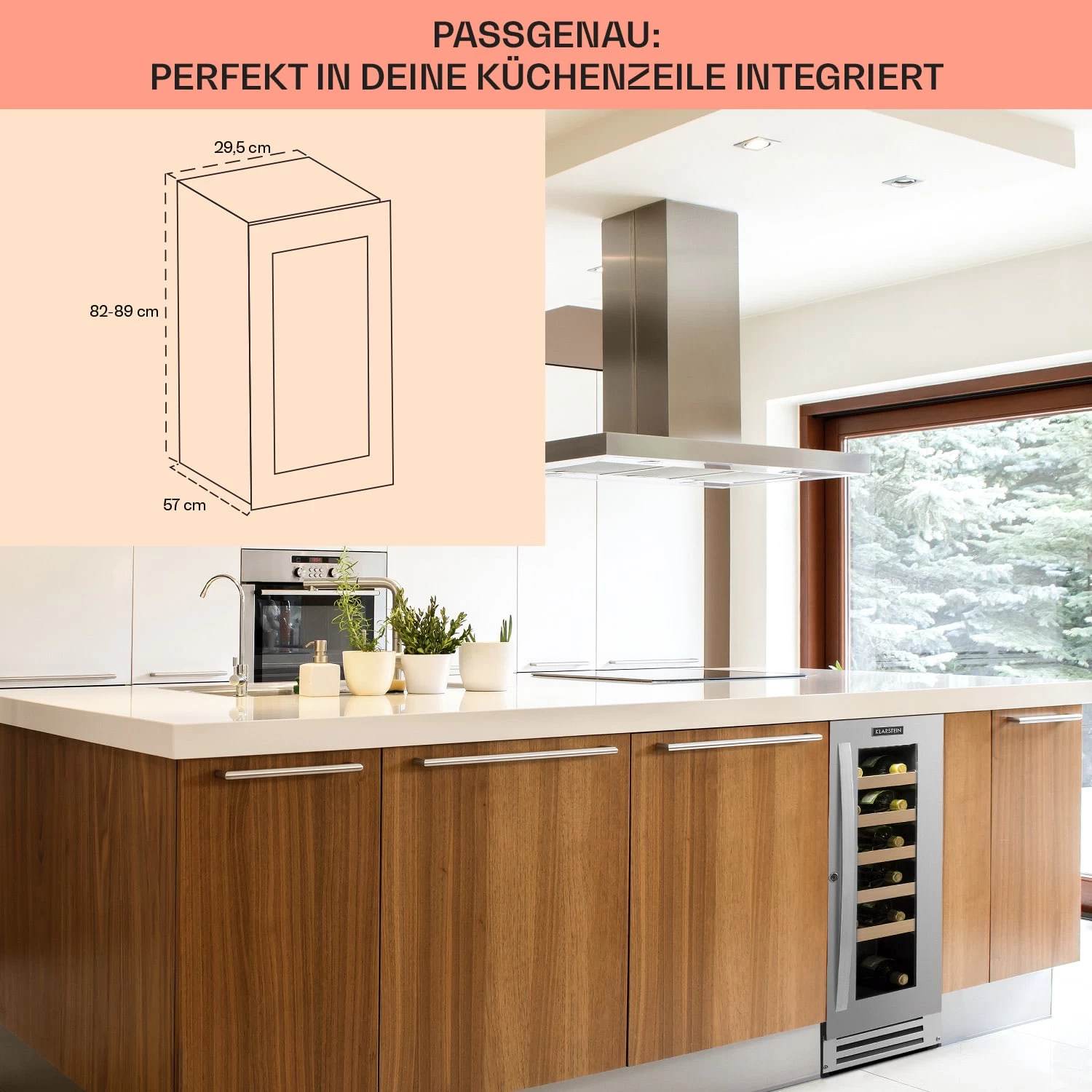 Vinovilla Smart Weinkühlschrank 50l / 20 Flaschen Glastür Edelstahl 8 Vinovilla Smart Weinkühlschrank 50l / 20 Flaschen Glastür Edelstahl – Bild 6