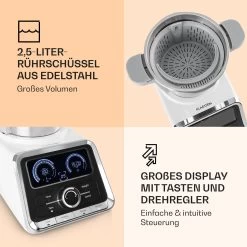 GrandPrix Küchenmaschine 500W / 1000W 2,5l Edelstahl-Rührschüssel -Küchengeräte Geschäft 10032089 de 0004 logo
