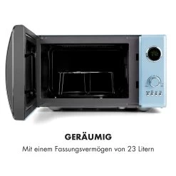 Fine Dinesty 2-in-1-Mikrowelle: 23l 800W / Grill: 1000W Blau 15 Fine Dinesty 2-in-1-Mikrowelle: 23l 800W / Grill: 1000W Blau -Küchengeräte Geschäft 10032201 de 0006 logo