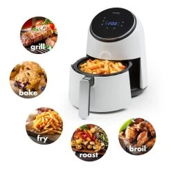 AirVital Heißluftfritteuse 1300W 2,5l CeraPlus-Antihaft Touch Weiß 13 AirVital Heißluftfritteuse 1300W 2,5l CeraPlus-Antihaft Touch Weiß -Küchengeräte Geschäft 10032331 yy 0003 logo Klarstein AirVital Heissluftfritteuse 1300W weiss