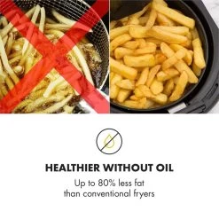 AirVital Heißluftfritteuse 1300W 2,5l CeraPlus-Antihaft Touch Weiß 17 AirVital Heißluftfritteuse 1300W 2,5l CeraPlus-Antihaft Touch Weiß -Küchengeräte Geschäft 10032331 yy 0007 logo Klarstein AirVital Heissluftfritteuse 1300W weiss reedit