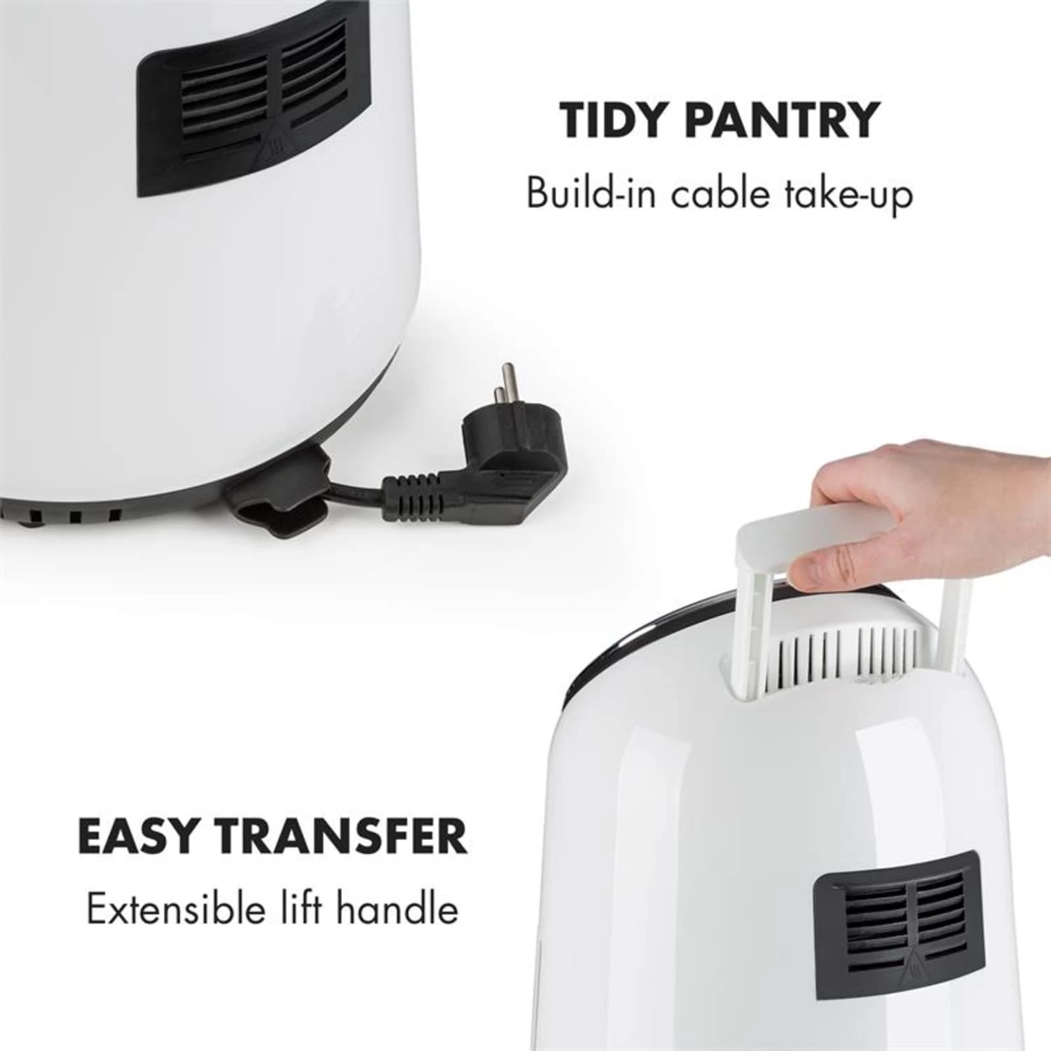 AirVital Heißluftfritteuse 1300W 2,5l CeraPlus-Antihaft Touch Weiß 11 AirVital Heißluftfritteuse 1300W 2,5l CeraPlus-Antihaft Touch Weiß – Bild 9