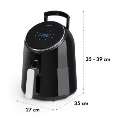 AirVital Heißluftfritteuse 1300W 2,5l CeraPlus-Antihaft Touch Schwarz -Küchengeräte Geschäft 10032332 yy 0010 logo Klarstein AirVital Heissluftfritteuse 1300W schwarz