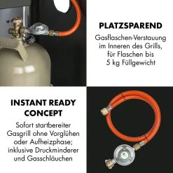 Lucifer 2.0-T Gasgrill 2 X 3,5 KW Brenner 45x44cm Grill Edelstahl -Küchengeräte Geschäft 10032455 de 0008 logo