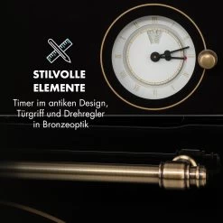 Victoria Einbaubackofen Retro-Design 9 Funktionen 50-250°C Schwarz 17 Victoria Einbaubackofen Retro-Design 9 Funktionen 50-250°C Schwarz -Küchengeräte Geschäft 10032460 de 0006 logo