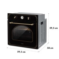 Victoria Einbaubackofen Retro-Design 9 Funktionen 50-250°C Schwarz 19 Victoria Einbaubackofen Retro-Design 9 Funktionen 50-250°C Schwarz -Küchengeräte Geschäft 10032460 yy 0008 logo