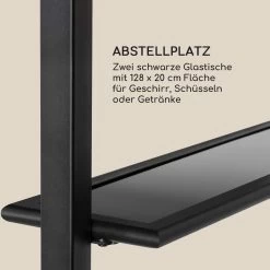 Steakhouse Grilldach 220x215x140cm PE 180 G/m² Flammhemmend Stahl Grau -Küchengeräte Geschäft 10032523 de 0007 logo