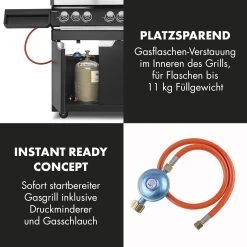 Highgrade 4 IB Gasgrill 6 Brenner 19,8 KW 71x46cm Grill Edelstahl -Küchengeräte Geschäft 10032580 de 0008 logo